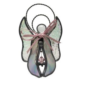 Vintage Classical Heirlooms 1991 Iridescent Birth Angel - Pink October 5 1/4”